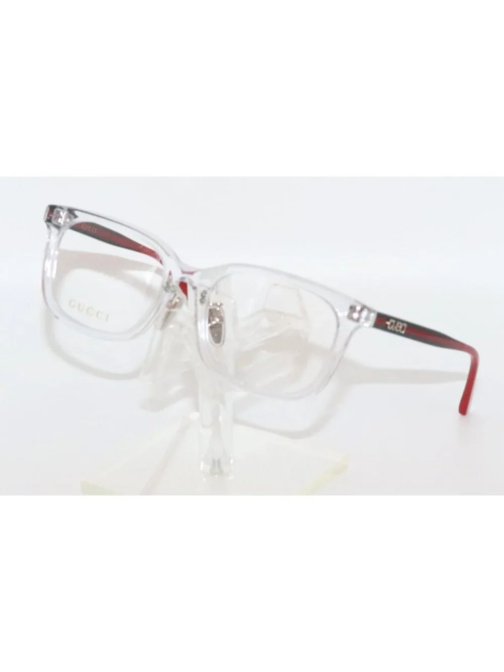 Gucci GG1873OK 006 Eyeglasses Clear Black Red Unisex 50-17-135